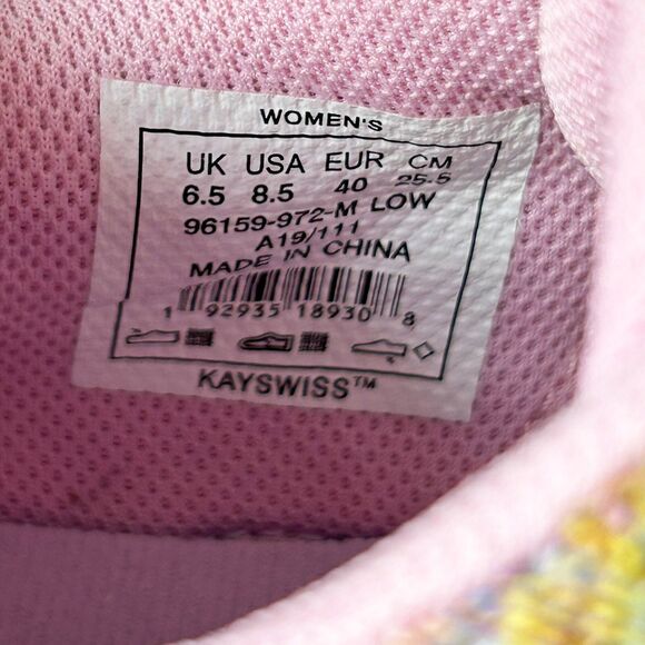 K Swiss District Sneakers Low Top Pink Rainbow - Women's Size 8.5 NEW in BOx - Picture 7 of 8